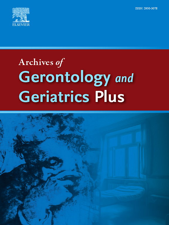 Go to journal home page - Archives of Gerontology and Geriatrics Plus